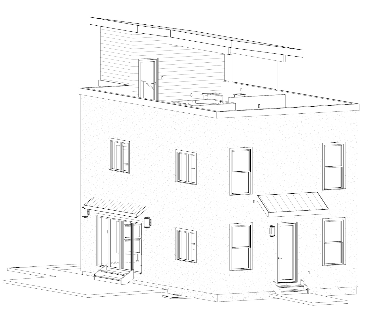 The Trifecta — exterior render